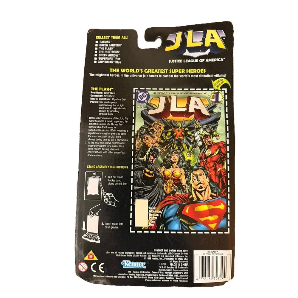 The Flash Justice League of America DC Action Figure Kenner 1998, New